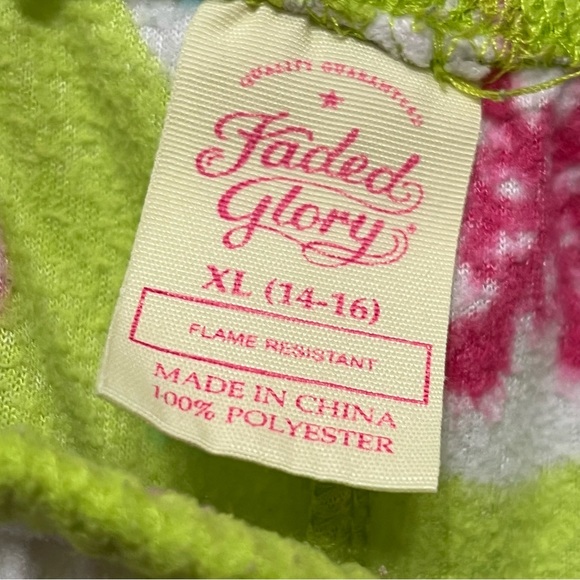 Faded Glory size 14-16 pajama pants - Picture 3 of 4